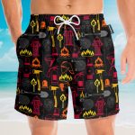 Firefighter Men'S Button'S Up Shirts Hawaiian Shirt & Beach Shorts