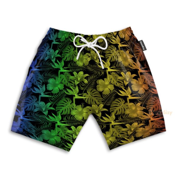 Light Colorful Tropical Hawaiian Shirt & Beach Shorts