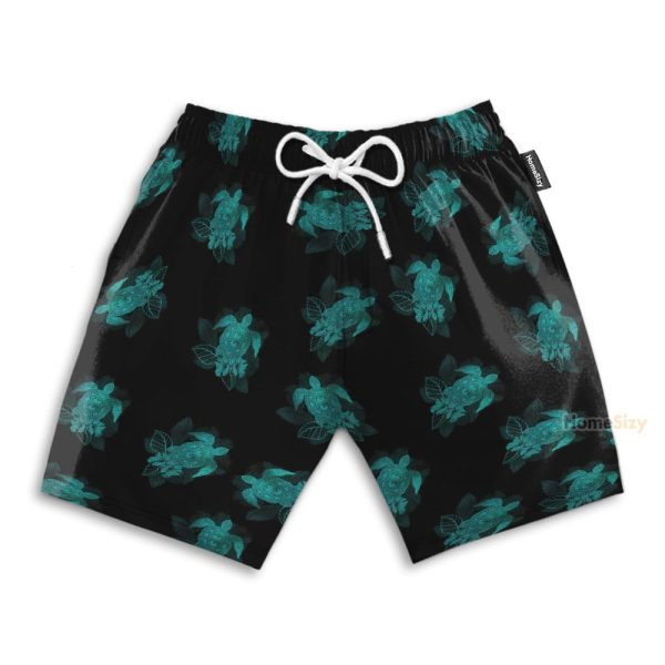 Turtle Summer Men'S Button'S Up Shirts Hawaiian Shirt & Beach Shorts
