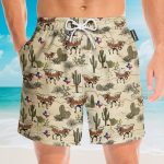 Longhorn Texas Men'S Button'S Up Shirts Hawaiian Shirt & Beach Shorts