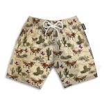 Longhorn Texas Men'S Button'S Up Shirts Hawaiian Shirt & Beach Shorts