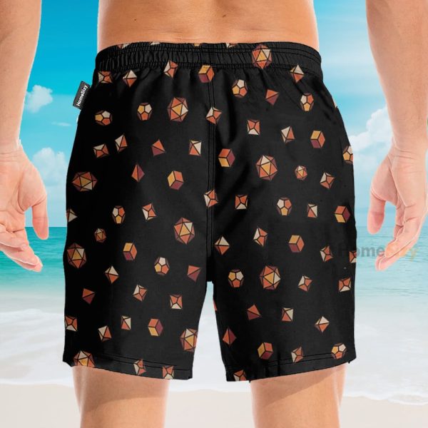 Dungeons And Dragons Dice Cosplay Costume Hawaiian Shirt & Beach Shorts