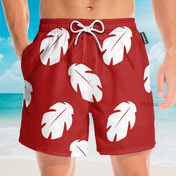 Lilo Floral Leaves Cosplay Costume Hawaiian Shirt & Beach Shorts Qt203621