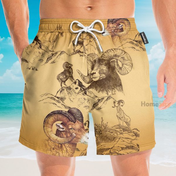 Who Is Black Sheep Men'S Button'S Up Shirts Hawaiian Shirt & Beach Shorts