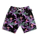 Tom Selleck Magnum Pi Movie Jungle Bird Black Cosplay Costume Hawaiian Shirt & Beach Shorts