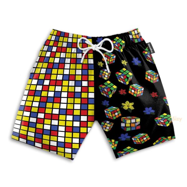 Rubik Men'S Button'S Up Shirts Hawaiian Shirt & Beach Shorts