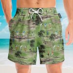 Playing Golf, Palm Tree Golf Club Hawaiian Shirt & Beach Shorts