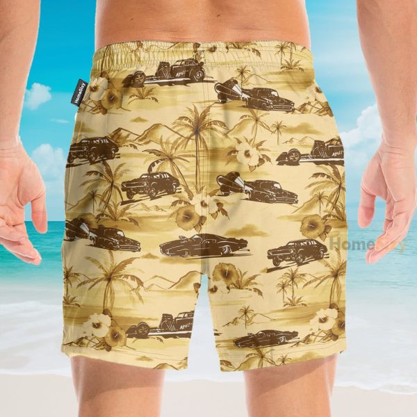 Dirt Track Racing Men'S Button'S Up Shirts Hawaiian Shirt & Beach Shorts