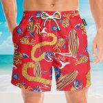 Fear And Loathing In Las Vegas Movie Dr Gonzo Cosplay Costume Hawaiian Shirt & Beach Shorts
