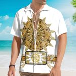 Elvis Presley Sun Dial Cosplay Costume Hawaiian Shirt
