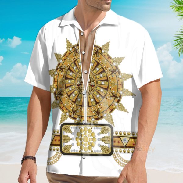 Elvis Presley Sun Dial Cosplay Costume Hawaiian Shirt