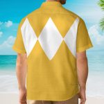 3D Mighty Morphin Power Rangers Yellow Cosplay Costume Hawaiian Shirt