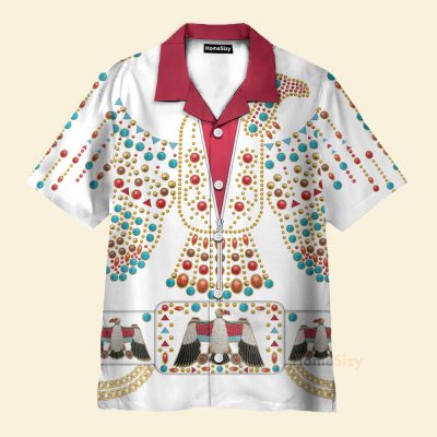 Elvis Presley Thunderbird Cosplay Costume Hawaiian Shirt