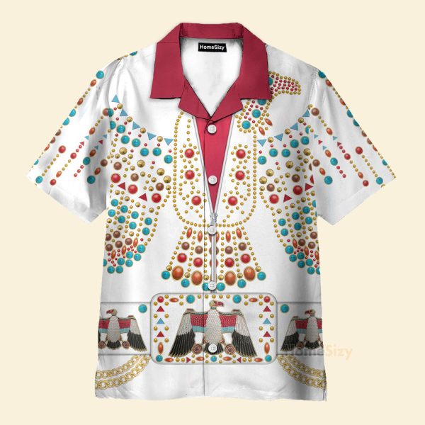 Elvis Presley Thunderbird Cosplay Costume Hawaiian Shirt