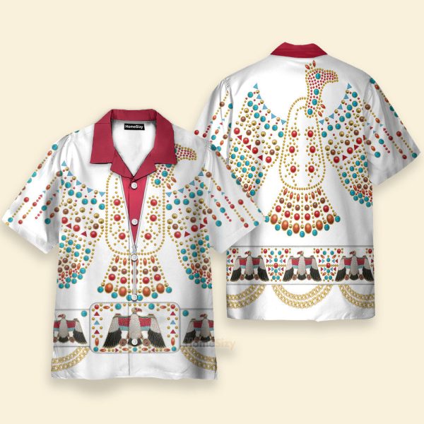 Elvis Presley Thunderbird Cosplay Costume Hawaiian Shirt