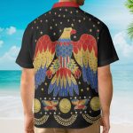 Elvis Presley Eagle Black Cosplay Costume Hawaiian Shirt