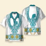 Elvis Presley Turquoise Phoenix Cosplay Costume Hawaiian Shirt