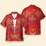 Elvis Presley Aloha From Hawaii Red Cosplay Costume Hawaiian Shirt