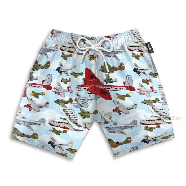 3D Aircraft Pattern Summer Hawaiian Shirt