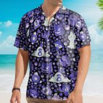Ghost Purple Pomo Seamless Pattern Hawaiian Shirt Qt4120403