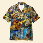 When Words Fail Trumpet Speaks Hawaiian Shirt