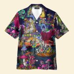 Skull Vintage Printed Casual Abstract Hippie Style Hawaiian Shirts