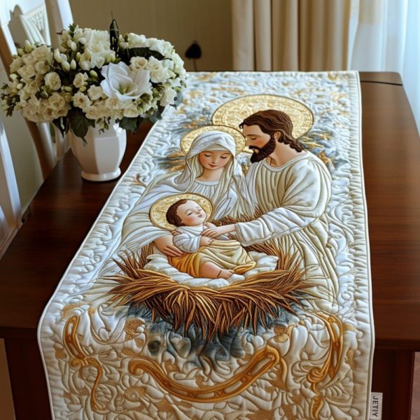 Bethlehem Starlight Quilted Table Runner