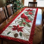Cardinal Crest Quilted Table Runner