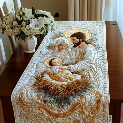 Nativity Quilted Table Runner