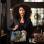Afrofuturism - Personalized Leather Handbag Sb112