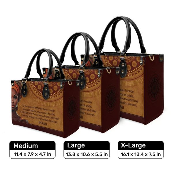 Kaleidoscope Of Beauty - Personalized Leather Handbag Sb01