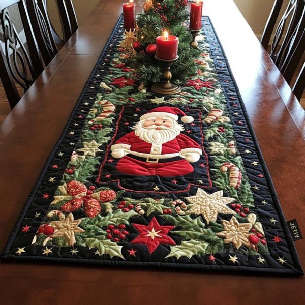 Arctic Glow Quilted Table Runner