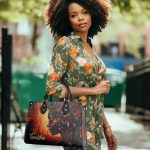 Afrofuturism04 - Personalized Leather Handbag Sb114