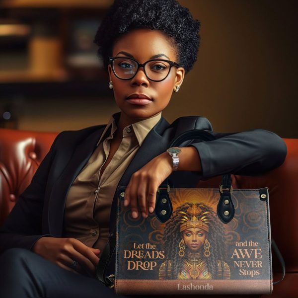 Let The Dreads Drop - Personalized Leather Handbag Stb40