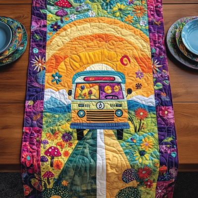 Adventure Awaits Quilted Table Runner