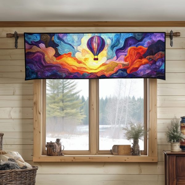 Airborne Escape Quilted Valance