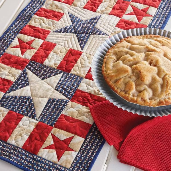All-American Quilted Table Runner