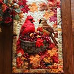 Amber Bird Trail Quilted Table Runner