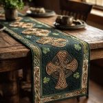 Ancient Irish Cross Quilted Table Runner