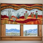 Arid Bloom Quilted Valance