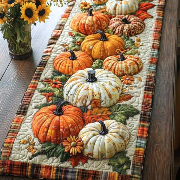 Autumn Blessings Quilted Table Runner