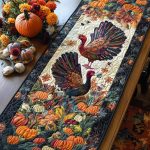 Autumn Feastway Quilted Table Runner