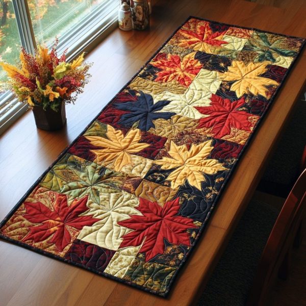 Autumn Glow Quilted Table Runner