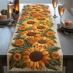 Autumn Rays Quilted Table Runner