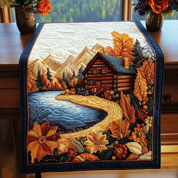 Autumn Serenity Quilted Table Runner