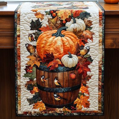 Autumn Whisper Quilted Table Runner
