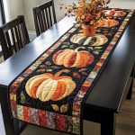 Pumpkin Quilted Table Runner