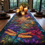 Azure Wing Spirit Quilted Table Runner