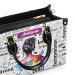 Strong Bold Harmonious - Personalized Leather Handbag Sblhbha12