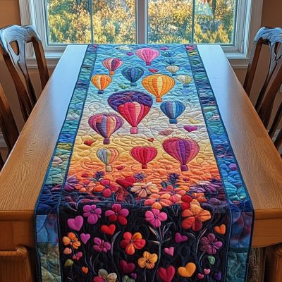 Balloons And Beyond Quilted Table Runner